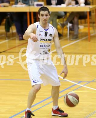 Basketball 2. Bundesliga. WSG Raiffeisem Radenthein gegen BK Mattersburg. Uros Ninic (Radenthein). Radenthein, 1.3.2014.
Foto: Kuess

---
pressefotos, pressefotografie, kuess, qs, qspictures, sport, bild, bilder, bilddatenbank