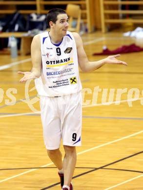 Basketball 2. Bundesliga. WSG Raiffeisem Radenthein gegen BK Mattersburg. Uros Ninic (Radenthein). Radenthein, 1.3.2014.
Foto: Kuess

---
pressefotos, pressefotografie, kuess, qs, qspictures, sport, bild, bilder, bilddatenbank