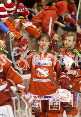 EBEL. Eishockey Bundesliga. KAC gegen HC TWK Innsbruck, Die Haie. enttaeuscht  John Lammers, Markus Pirmann (KAC). Klagenfurt, am 2.3.2014.
Foto: Kuess 

---
pressefotos, pressefotografie, kuess, qs, qspictures, sport, bild, bilder, bilddatenbank