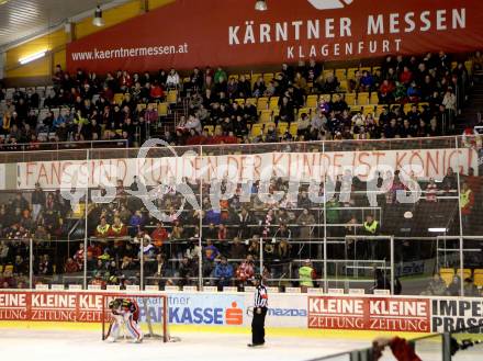 EBEL. Eishockey Bundesliga. KAC gegen HC TWK Innsbruck, Die Haie. Fans (KAC). Klagenfurt, am 2.3.2014.
Foto: Kuess 

---
pressefotos, pressefotografie, kuess, qs, qspictures, sport, bild, bilder, bilddatenbank