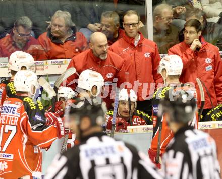 EBEL. Eishockey Bundesliga. KAC gegen HC TWK Innsbruck, Die Haie. Christer Olsson, Johannes Kirisits, Pierre Beaulieu (KAC). Klagenfurt, am 2.3.2014.
Foto: Kuess 

---
pressefotos, pressefotografie, kuess, qs, qspictures, sport, bild, bilder, bilddatenbank