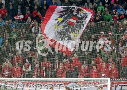 Fussball Laenderspiel. Oesterreich gegen Uruguay. Fans (Oesterreich). Klagenfurt, 5.3.2014.
Foto: Kuess

---
pressefotos, pressefotografie, kuess, qs, qspictures, sport, bild, bilder, bilddatenbank