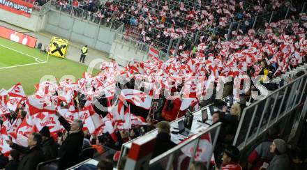 Fussball Laenderspiel. Oesterreich gegen Uruguay.  Fans. Klagenfurt, 5.3.2014.
Foto: Kuess

---
pressefotos, pressefotografie, kuess, qs, qspictures, sport, bild, bilder, bilddatenbank