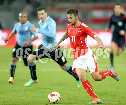 Fussball Laenderspiel. Oesterreich gegen Uruguay.  Martin Harnik (Oesterreich). Klagenfurt, 5.3.2014.
Foto: Kuess

---
pressefotos, pressefotografie, kuess, qs, qspictures, sport, bild, bilder, bilddatenbank