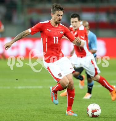 Fussball Laenderspiel. Oesterreich gegen Uruguay.  Martin Harnik (Oesterreich). Klagenfurt, 5.3.2014.
Foto: Kuess

---
pressefotos, pressefotografie, kuess, qs, qspictures, sport, bild, bilder, bilddatenbank