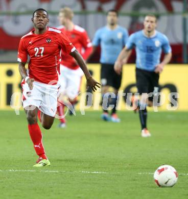 Fussball Laenderspiel. Oesterreich gegen Uruguay.  David Alaba (Oesterreich). Klagenfurt, 5.3.2014.
Foto: Kuess

---
pressefotos, pressefotografie, kuess, qs, qspictures, sport, bild, bilder, bilddatenbank