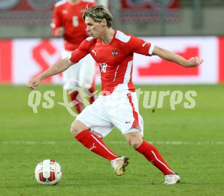 Fussball Laenderspiel. Oesterreich gegen Uruguay.  Christoph Leitgeb (Oesterreich). Klagenfurt, 5.3.2014.
Foto: Kuess

---
pressefotos, pressefotografie, kuess, qs, qspictures, sport, bild, bilder, bilddatenbank