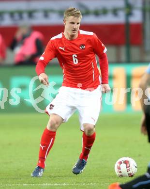 Fussball Laenderspiel. Oesterreich gegen Uruguay. Martin Hinteregger (Oesterreich). Klagenfurt, 5.3.2014.
Foto: Kuess

---
pressefotos, pressefotografie, kuess, qs, qspictures, sport, bild, bilder, bilddatenbank