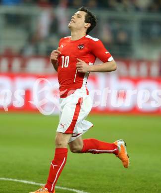 Fussball Laenderspiel. Oesterreich gegen Uruguay.  Zlatko Junuzovic (Oesterreich). Klagenfurt, 5.3.2014.
Foto: Kuess

---
pressefotos, pressefotografie, kuess, qs, qspictures, sport, bild, bilder, bilddatenbank