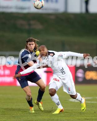 Fussball Bundesliga. RZ Pellets WAC gegen FC Admira Wacker Moedling. De Oliveira Silvio Carlos, WAC), Richard Windbichler ( (Admira). Klagenfurt, 8.3.2014.
Foto: Kuess

---
pressefotos, pressefotografie, kuess, qs, qspictures, sport, bild, bilder, bilddatenbank