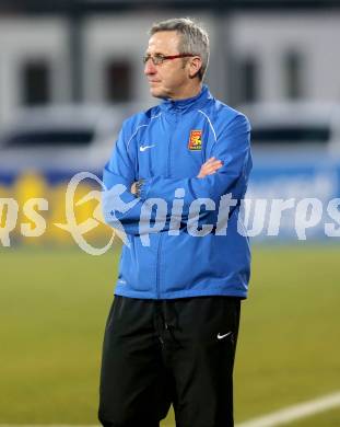 Fussball Bundesliga. RZ Pellets WAC gegen FC Admira Wacker Moedling. Trainer Walter Knaller (Admira). Klagenfurt, 8.3.2014.
Foto: Kuess

---
pressefotos, pressefotografie, kuess, qs, qspictures, sport, bild, bilder, bilddatenbank