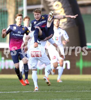 Fussball Bundesliga. RZ Pellets WAC gegen FC Admira Wacker Moedling. Thomas Weber (Admira). Klagenfurt, 8.3.2014.
Foto: Kuess

---
pressefotos, pressefotografie, kuess, qs, qspictures, sport, bild, bilder, bilddatenbank