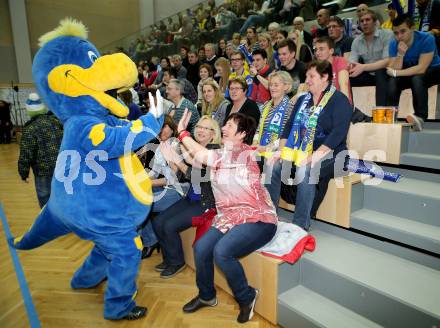 Volleyball MEVZA. Final Four. Finale. SK Aich/Dob gegen ACH Volley Ljubljana. Fans (Aich/Dob). Bleiburg, 12.3.2014. 
Foto: Kuess
---
pressefotos, pressefotografie, kuess, qs, qspictures, sport, bild, bilder, bilddatenbank