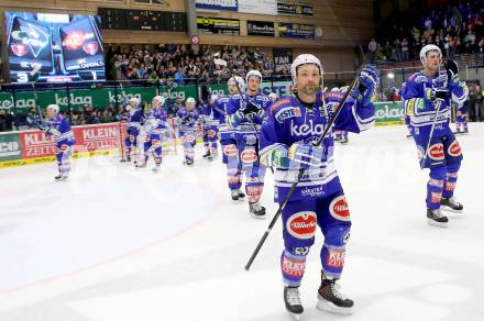 EBEL. Eishockey Bundesliga. EC VSV gegen UPC Vienna Capitals. Jubel  (VSV). Villach, am 14.3.2014.
Foto: Kuess 


---
pressefotos, pressefotografie, kuess, qs, qspictures, sport, bild, bilder, bilddatenbank