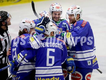 EBEL. Eishockey Bundesliga. EC VSV gegen UPC Vienna Capitals. Torjubel  (VSV). Villach, am 14.3.2014. 
Foto: Kuess 


---
pressefotos, pressefotografie, kuess, qs, qspictures, sport, bild, bilder, bilddatenbank