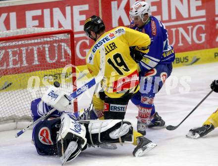 EBEL. Eishockey Bundesliga. EC VSV gegen UPC Vienna Capitals. Jean Philippe Lamoureux, Nico Brunner, (VSV), Justin Keller (Vienna). Villach, am 14.3.2014.
Foto: Kuess 


---
pressefotos, pressefotografie, kuess, qs, qspictures, sport, bild, bilder, bilddatenbank