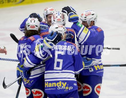 EBEL. Eishockey Bundesliga. EC VSV gegen UPC Vienna Capitals. Torjubel  (VSV). Villach, am 14.3.2014.
Foto: Kuess 


---
pressefotos, pressefotografie, kuess, qs, qspictures, sport, bild, bilder, bilddatenbank