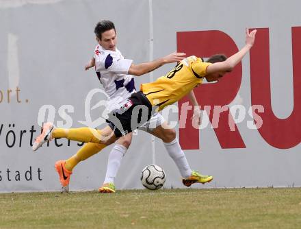 Fussball Regionalliga. SAK gegen Voecklamarkt. Thomas Riedl, (SAK), Philipp Rensch  (Voecklamarkt). Welzenegg, amm 15.3.2014.
Foto: Kuess
---
pressefotos, pressefotografie, kuess, qs, qspictures, sport, bild, bilder, bilddatenbank