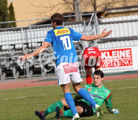 Fussball. Regionalliga. VSV gegen SAK. Torjubel Moritz Guetz, (VSV), Marcel Reichmann (SAK). Villach, 22.3.2014.
Foto: Kuess
---
pressefotos, pressefotografie, kuess, qs, qspictures, sport, bild, bilder, bilddatenbank