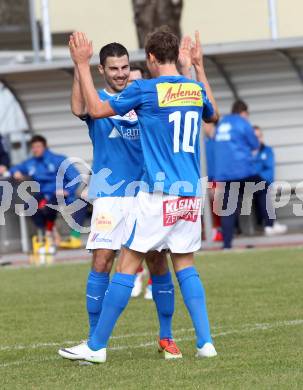 Fussball. Regionalliga. VSV gegen SAK. Torjubel Moritz Guetz, Sandro Michael Ebner (VSV). Villach, 22.3.2014.
Foto: Kuess
---
pressefotos, pressefotografie, kuess, qs, qspictures, sport, bild, bilder, bilddatenbank