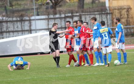 Fussball. Regionalliga. VSV gegen SAK. Michael Kirisits, Moritz Guetz, Martin Trattnig (VSV), Darjan Aleksic, Thomas Riedl, Murat Veliu (SAK), Schiedsrichter Thomas Froehlacher. Villach, 22.3.2014.
Foto: Kuess
---
pressefotos, pressefotografie, kuess, qs, qspictures, sport, bild, bilder, bilddatenbank