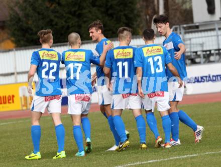 Fussball. Regionalliga. VSV gegen SAK. torjubel (VSV). Villach, 22.3.2014.
Foto: Kuess
---
pressefotos, pressefotografie, kuess, qs, qspictures, sport, bild, bilder, bilddatenbank