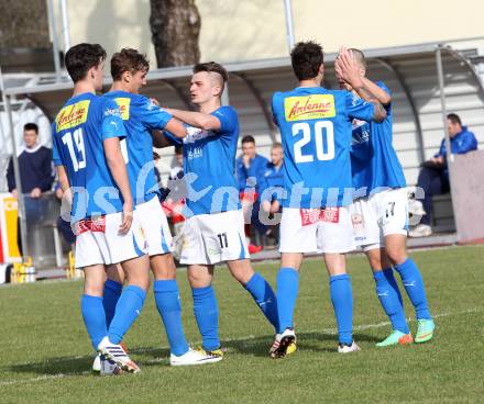 Fussball. Regionalliga. VSV gegen SAK. Torjubel (VSV). Villach, 22.3.2014.
Foto: Kuess
---
pressefotos, pressefotografie, kuess, qs, qspictures, sport, bild, bilder, bilddatenbank