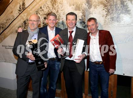 Schi Nordisch. Schispringen. 60. Geburtstag Karl Schnabl. Toni Innauer, Thomas Morgenster, Karl Schnabl, Ernst Vettori. Achomitz, am 22.3.2014.
Foto: Kuess
---
pressefotos, pressefotografie, kuess, qs, qspictures, sport, bild, bilder, bilddatenbank