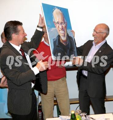 Schi Nordisch. Schispringen. 60. Geburtstag Karl Schnabl.  Karl Schnabl, Toni Innauer. Achomitz, am 22.3.2014.
Foto: Kuess
---
pressefotos, pressefotografie, kuess, qs, qspictures, sport, bild, bilder, bilddatenbank