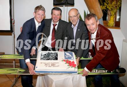 Schi Nordisch. Schispringen. 60. Geburtstag Karl Schnabl. Thomas Morgenster, Karl Schnabl, Toni Innauer, Ernst Vettori. Achomitz, am 22.3.2014.
Foto: Kuess
---
pressefotos, pressefotografie, kuess, qs, qspictures, sport, bild, bilder, bilddatenbank