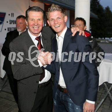 Schi Nordisch. Schispringen. 60. Geburtstag Karl Schnabl.  Karl Schnabl, Thomas Morgenstern. Achomitz, am 22.3.2014.
Foto: Kuess
---
pressefotos, pressefotografie, kuess, qs, qspictures, sport, bild, bilder, bilddatenbank