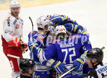 EBEL. Eishockey Bundesliga. EC VSV gegen HCB Suedtirol. Torjubel  (VSV). Villach, am 25.3.2014.
Foto: Kuess 


---
pressefotos, pressefotografie, kuess, qs, qspictures, sport, bild, bilder, bilddatenbank