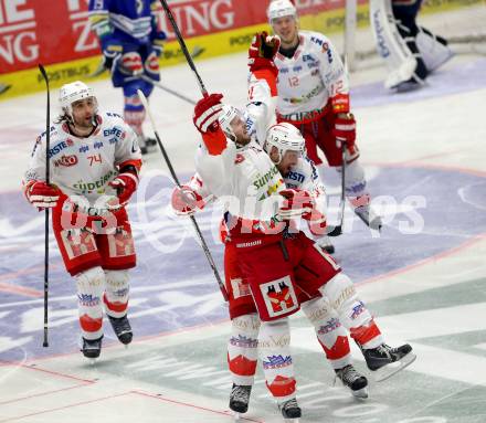 EBEL. Eishockey Bundesliga. EC VSV gegen HCB Suedtirol. Torjubel Bozen. Villach, am 25.3.2014.
Foto: Kuess 


---
pressefotos, pressefotografie, kuess, qs, qspictures, sport, bild, bilder, bilddatenbank