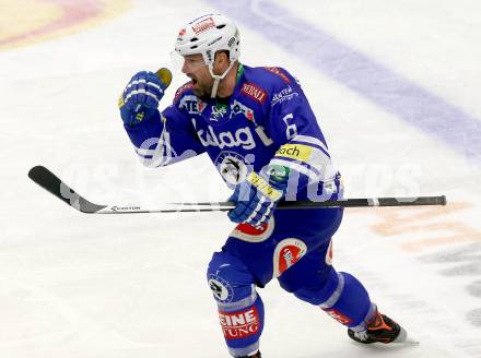 EBEL. Eishockey Bundesliga. EC VSV gegen HCB Suedtirol. Torjubel Gerhard Unterluggauer (VSV). Villach, am 25.3.2014.
Foto: Kuess 


---
pressefotos, pressefotografie, kuess, qs, qspictures, sport, bild, bilder, bilddatenbank