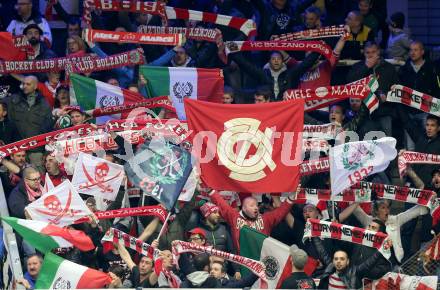 EBEL. Eishockey Bundesliga. EC VSV gegen HCB Suedtirol. Fans  (Bozen). Villach, am 25.3.2014.
Foto: Kuess 


---
pressefotos, pressefotografie, kuess, qs, qspictures, sport, bild, bilder, bilddatenbank