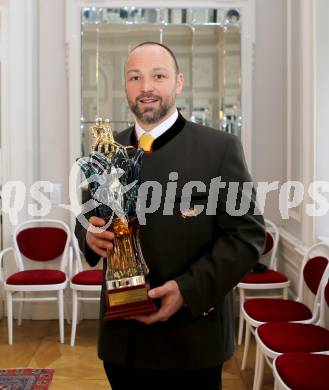 EBEL Eishockey Bundesliga.  Wahl zum Eishockeysuperstar 2014. Gerhard Unterluggauer. Klagenfurt, 26.3.2014.
Foto: Kuess
---
pressefotos, pressefotografie, kuess, qs, qspictures, sport, bild, bilder, bilddatenbank