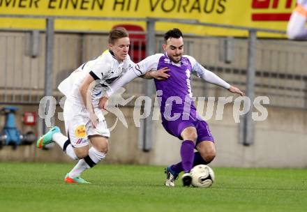 Fussball Regionalliga. SK Austria Klagenfurt gegen VSV. Alexander Percher,  (Austria Klagenfurt), Dario Drmac (VSV). Klagenfurt, 28.3.2014.
Foto: Kuess
---
pressefotos, pressefotografie, kuess, qs, qspictures, sport, bild, bilder, bilddatenbank