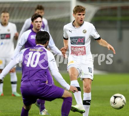 Fussball Regionalliga. SK Austria Klagenfurt gegen VSV. Sandro Zakany, (Austria Klagenfurt), Moritz Guetz (VSV). Klagenfurt, 28.3.2014.
Foto: Kuess
---
pressefotos, pressefotografie, kuess, qs, qspictures, sport, bild, bilder, bilddatenbank