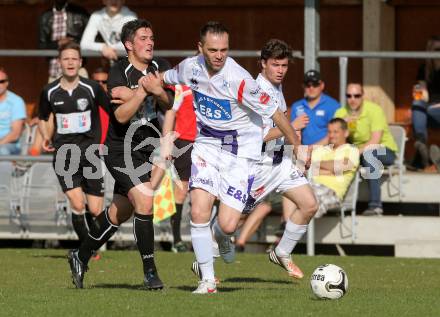 Fussball Regionalliga. SAK gegen WAC Amateure. Goran Jolic,  (SAK),  Angelo Darmann (WAC). Welzenegg,, am 29.3.2014.
Foto: Kuess
---
pressefotos, pressefotografie, kuess, qs, qspictures, sport, bild, bilder, bilddatenbank