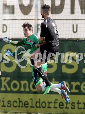 Fussball Regionalliga. SAK gegen WAC Amateure. Marcel Reichmann,  (SAK),  Daniel Lucas Segovia (WAC). Welzenegg,, am 29.3.2014.
Foto: Kuess
---
pressefotos, pressefotografie, kuess, qs, qspictures, sport, bild, bilder, bilddatenbank