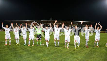 Fussball. tipp3-Bundesliga powered by T-Mobile. RZ Pellets WAC gegen SC Wiener Neustadt. Jubel WAC (WAC). Wolfsberg, am 29.3.2014.
Foto: Kuess

---
pressefotos, pressefotografie, kuess, qs, qspictures, sport, bild, bilder, bilddatenbank