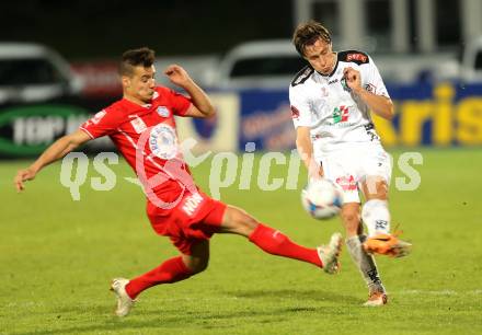 Fussball. tipp3-Bundesliga powered by T-Mobile. RZ Pellets WAC gegen SC Wiener Neustadt. Dario Baldauf (WAC), Kristijan Dobras (Wiener Neustadt). Wolfsberg, am 29.3.2014.
Foto: Kuess

---
pressefotos, pressefotografie, kuess, qs, qspictures, sport, bild, bilder, bilddatenbank