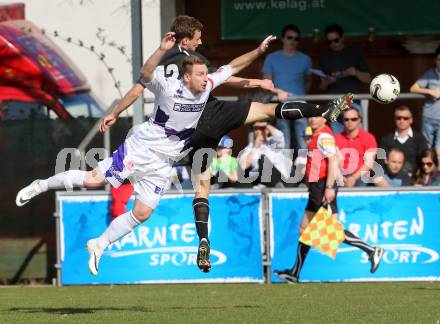 Fussball Regionalliga. SAK gegen WAC Amateure. Darijo Biscan, (SAK),  Fabian Hafner  (WAC). Welzenegg,, am 29.3.2014.
Foto: Kuess
---
pressefotos, pressefotografie, kuess, qs, qspictures, sport, bild, bilder, bilddatenbank