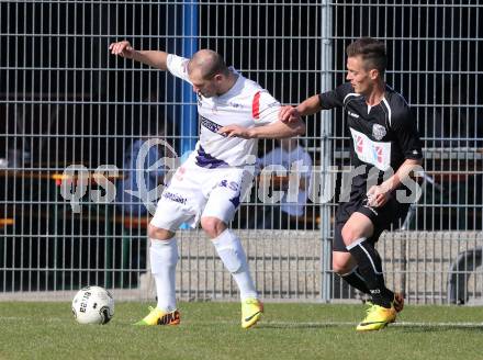 Fussball Regionalliga. SAK gegen WAC Amateure. Christian Dlopst,  (SAK),  Martin Salentinig (WAC). Welzenegg,, am 29.3.2014.
Foto: Kuess
---
pressefotos, pressefotografie, kuess, qs, qspictures, sport, bild, bilder, bilddatenbank