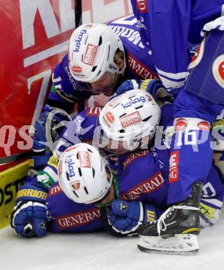 EBEL. Eishockey Bundesliga. EC VSV gegen HCB Suedtirol. Torjubel  Nico Brunner (VSV). Villach, am 30.3.2014.
Foto: Kuess 


---
pressefotos, pressefotografie, kuess, qs, qspictures, sport, bild, bilder, bilddatenbank