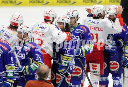 EBEL. Eishockey Bundesliga. EC VSV gegen HCB Suedtirol. John Hughes, (VSV), Ziga Pance (Bozen). Villach, am 30.3.2014.
Foto: Kuess 


---
pressefotos, pressefotografie, kuess, qs, qspictures, sport, bild, bilder, bilddatenbank