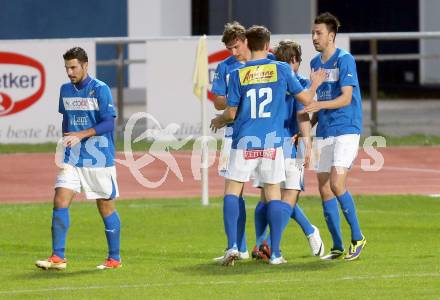 Fussball Regionalliga. VSV gegen Wallern. Torjubel (VSV). Villach, 4.4.2014.
Foto: Kuess
---
pressefotos, pressefotografie, kuess, qs, qspictures, sport, bild, bilder, bilddatenbank