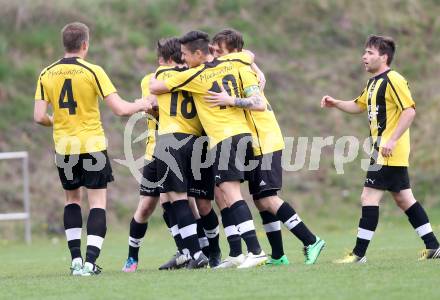 Fussball 1. Klasse D. Griffen gegen Klopeiner See. Torjubel (Griffen). Griffen, am 5.4.1014.
Foto: Kuess
---
pressefotos, pressefotografie, kuess, qs, qspictures, sport, bild, bilder, bilddatenbank