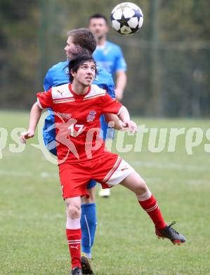 Fussball Unterliga Ost. DSG Sele Zell gegen KAC.  David Tamegger  (KAC). Zell Pfarre, am 6.4.2014.
Foto: Kuess
---
pressefotos, pressefotografie, kuess, qs, qspictures, sport, bild, bilder, bilddatenbank