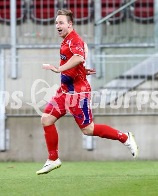 Fussball Regionalliga. SK Austria Klagenfurt gegen SAK. Torjubel Darijo Biscan  (SAK). Klagenfurt, 11.4.2014.
Foto: Kuess
---
pressefotos, pressefotografie, kuess, qs, qspictures, sport, bild, bilder, bilddatenbank